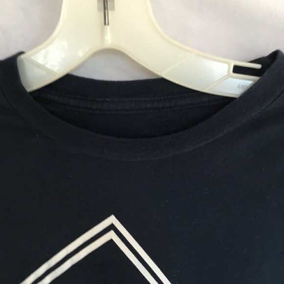 Volcom Men's Logo Short Sleeve Crew Neck Navy Pullover Blue Tee in Size Medium - Picture 4 of 6